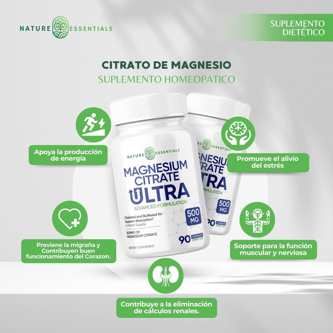 Citrato de Magnesio: Compre 1 Recibe 1 GRATIS