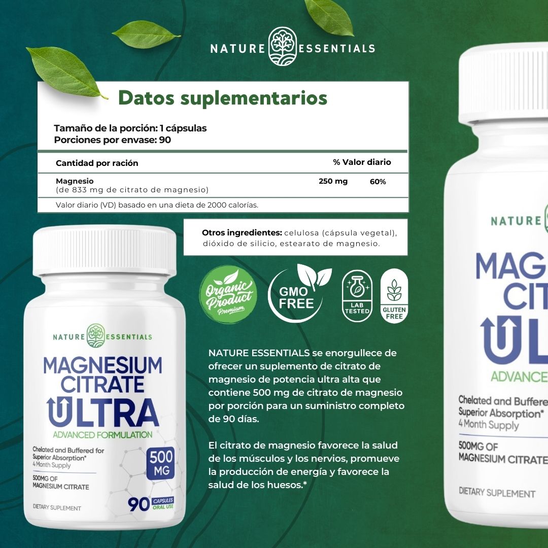 Citrato de Magnesio: Compre 1 Recibe 1 GRATIS